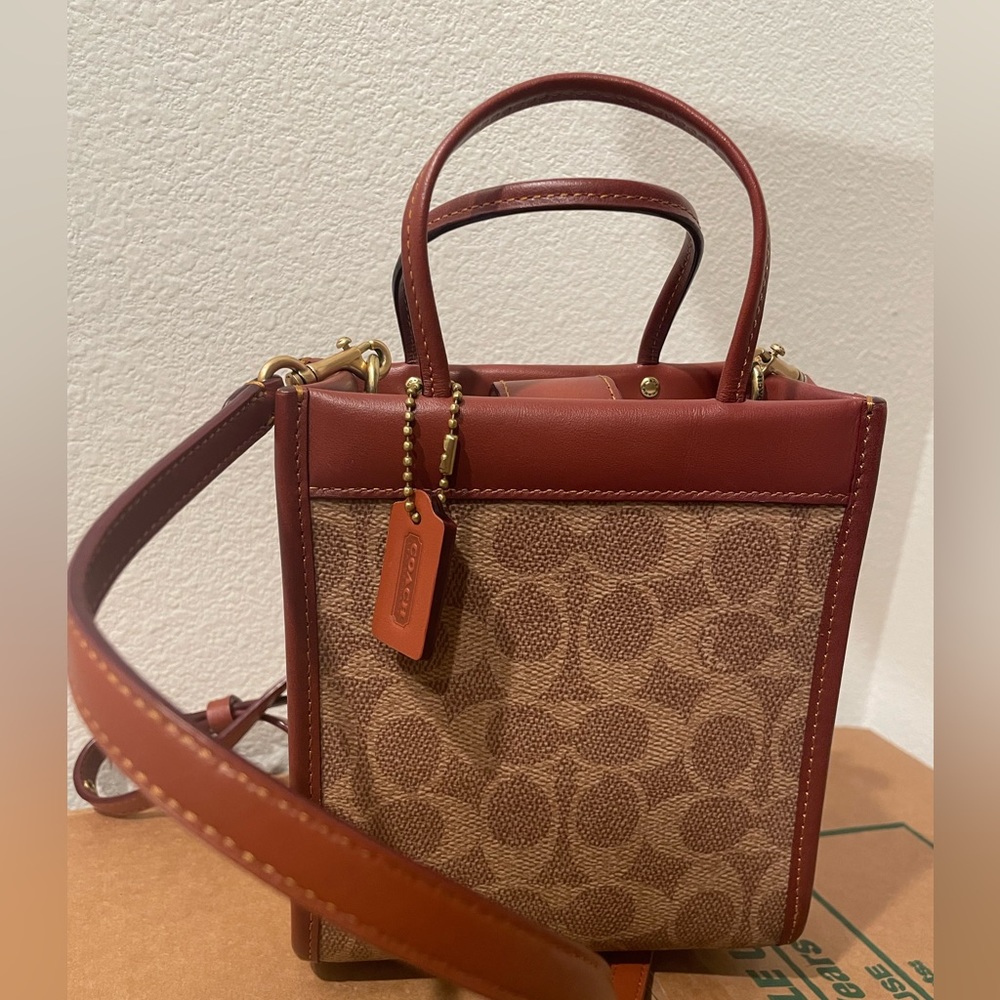 Mini Cashin Tote In Signature Canvas